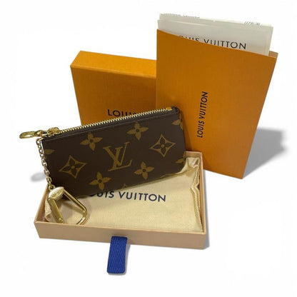 Louis Vuitton Key Pouch M62650 Monogram Canvas Coin Card Holder with Key Ring