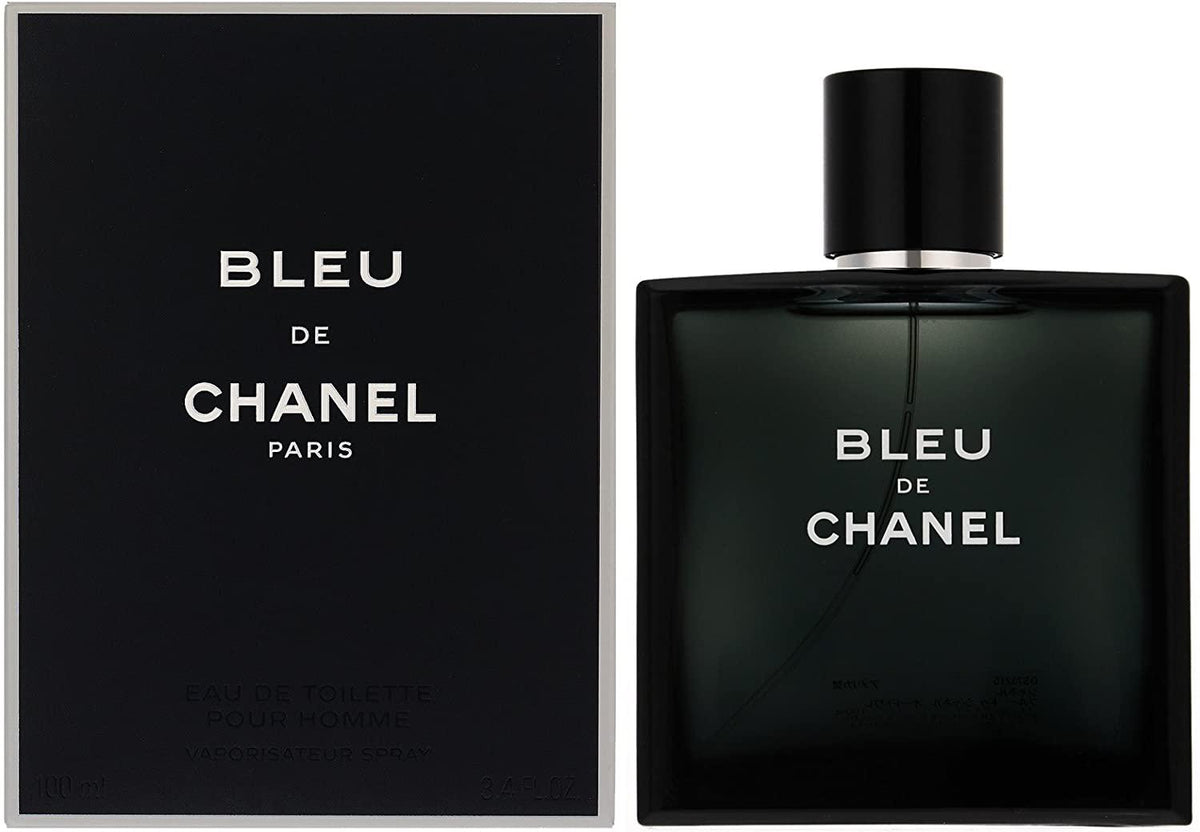 BLEU DE CHANEL Eau de Toilette Spray for Men 100ml / 3.4 Oz – Luxury Fragrance