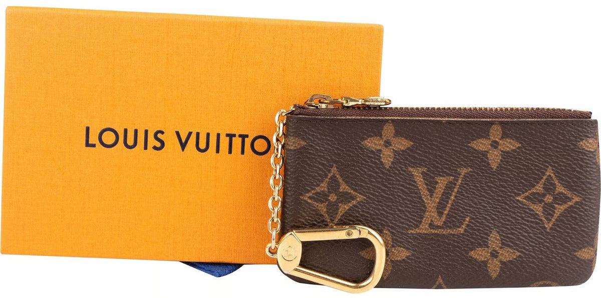 Louis Vuitton Key Pouch M62650 Monogram Canvas Coin Card Holder with Key Ring